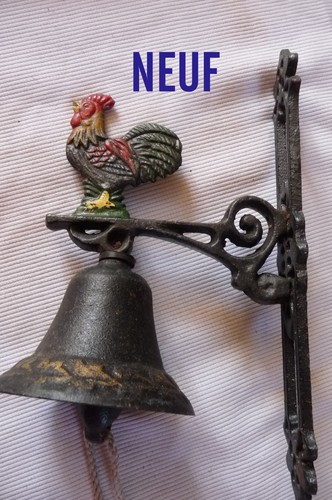 Cloche porte coq - coq, fonte