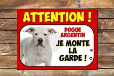 Plaque attention au chien