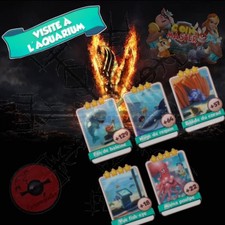 Set Aquarium x 100 cartes (20 cartes de chaque) coin master
