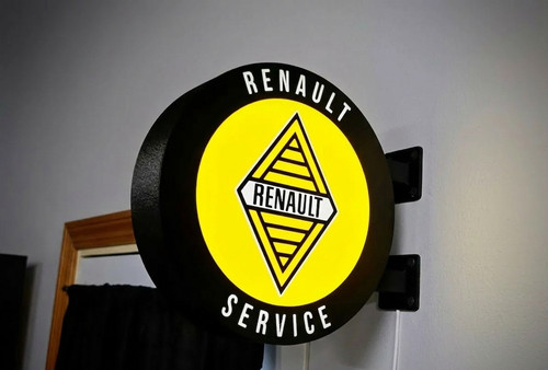 Enseigne lumineuse renault - enseigne,