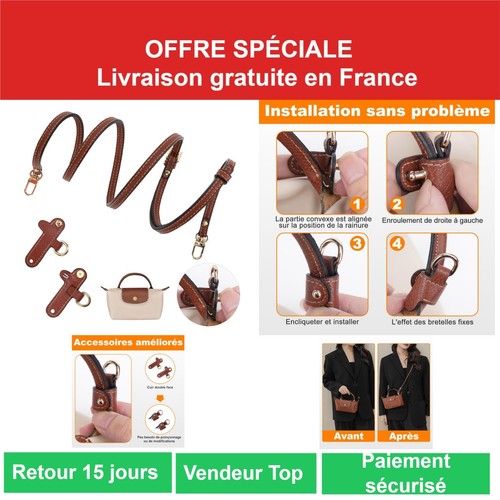 Bandoulière cuir double - double, face