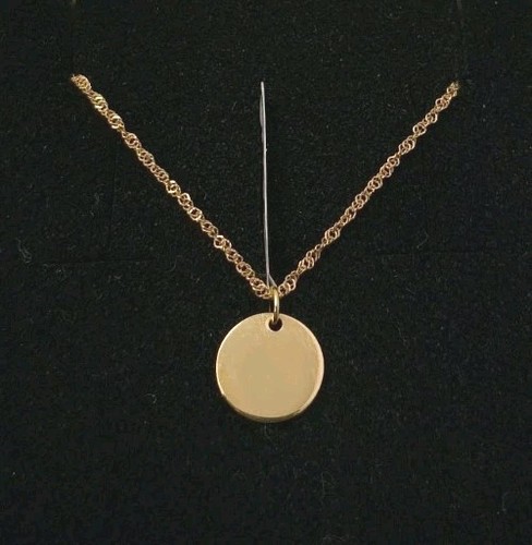 Pendentif chaîne or 18k - chaîne,