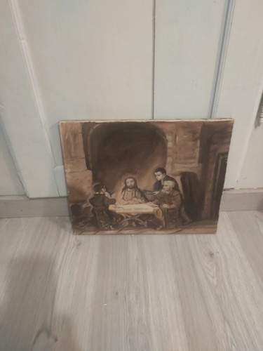 Ancien tableau huile sur toile - ancien,