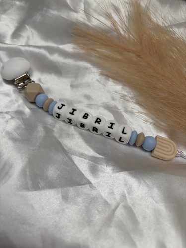 Attache tétine perles - attache-tétine, à