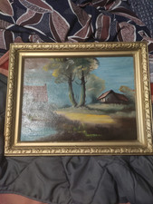 ancien tableau huile sur toile