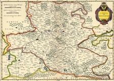 Reproduction carte ancienne - Hainaut 1646