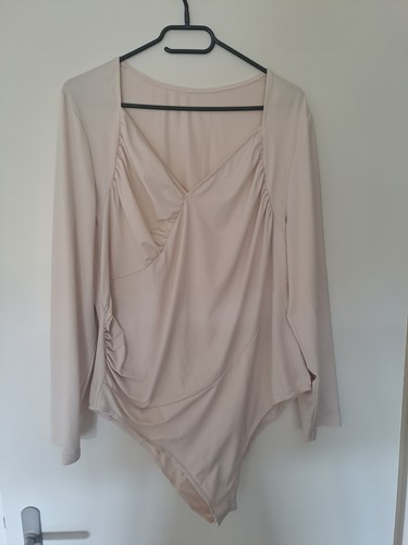Body femme beige uni manches
