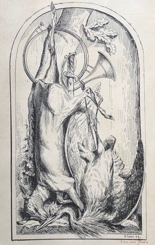 Nature morte héron et - morte,