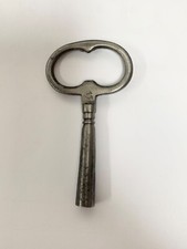 Antique Iron Pendulum Key Paris Movement Clock 19th Square 5.4mm