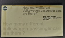 1966 Volkswagen Brochure Beetle Karmann Ghia 1600 Wagon Bus Campmobile Original