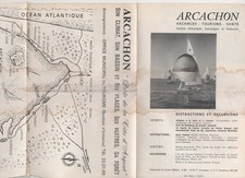Arcachon: 3-part tourist leaflet with plans (P44463)