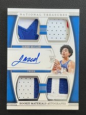 Jared McCain 2024-25 Panini National Treasures Rookie Quad Patch Auto 31/99 RC