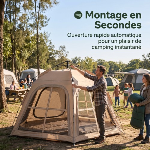 Tente camping automatique - tente,