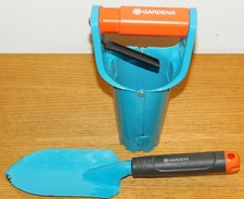 LOT OUTILS GARDENA mini PELLE à main Plantoir PLANTEUR de bulbes articulé TROUS