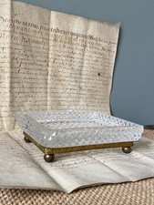 Baguier-vide poche en cristal