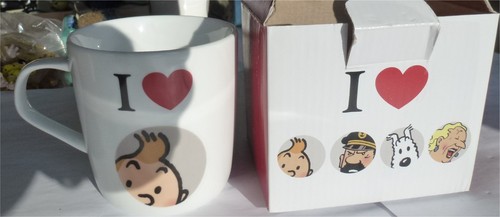 Superbe mug love tintin - mug, "i