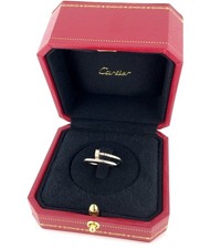 Cartier Juste un Clou Ring 18K White Gold Small Model Size 55 w/ Box & Papers