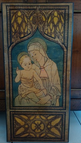 Ancien panneau bois - ancien,