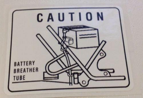 Cb400 four caution battery - "caution, battery"