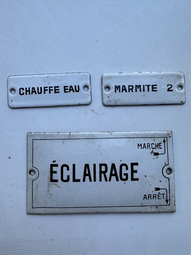Lot plaques émaillées - 3,