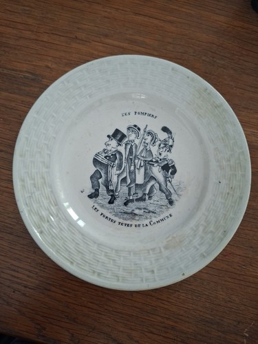 Assiette ancienne - assiette,