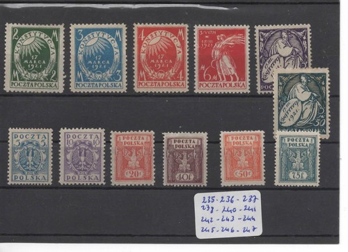 Pologne série 235 247 sauf - série, (sauf