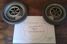 2 Anciennes roues de voiture