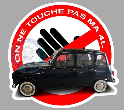 Autocollant touche pas - autocollant,