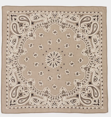 Grand bandana moka 100 laine - moka, 100%