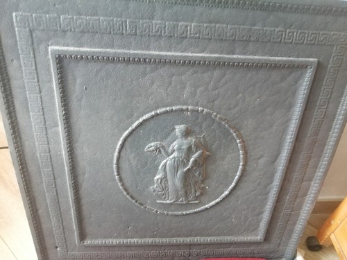 Plaque cheminée fonte - de,
