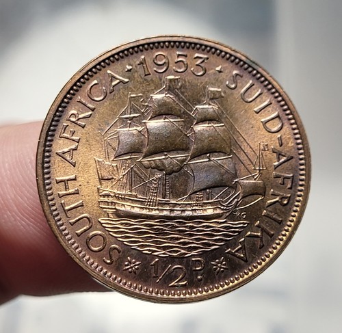 Afrique sud 1 2 penny - -, 1/2