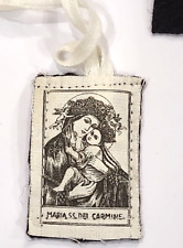 Santino scapulaire gravure sur