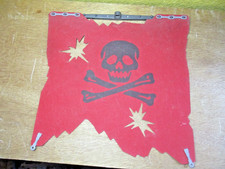 PLAYMOBIL 3900 PIRATE SHIP LARGE RED SAIL WITH YARDS VERY GOOD CONDITION