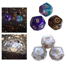 3 pièces D12 dés jeux de