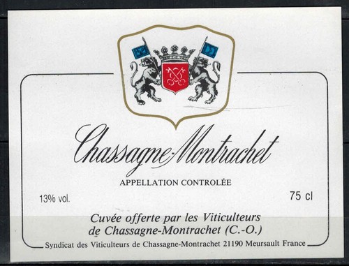Etiquette vin francais de - de,