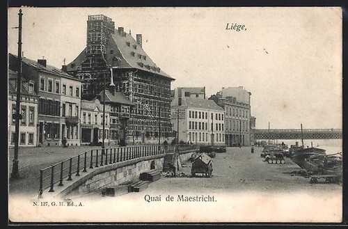 Cpa liège quai maestricht - quai,