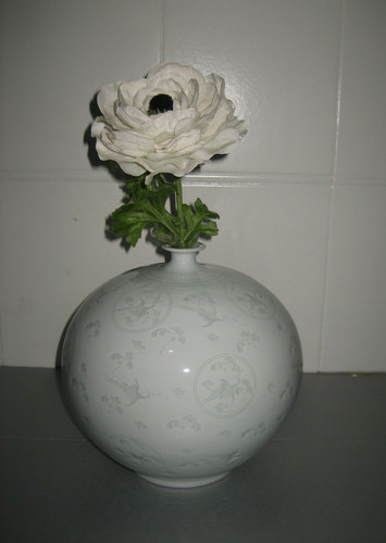 Vintage vase boule céladon - vintage,