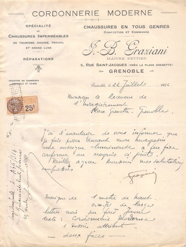 1926 cordonnerie moderne - cordonnerie,