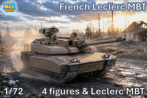 French leclerc mbt - 1/72, 4
