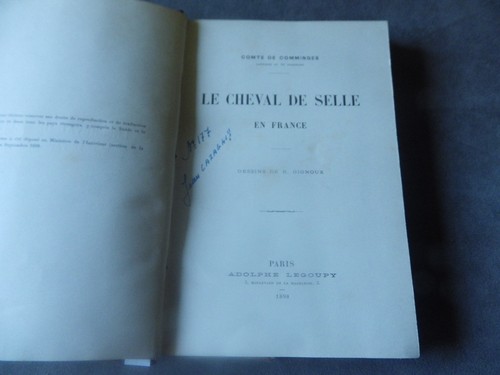 Comte comminges cheval - de, le
