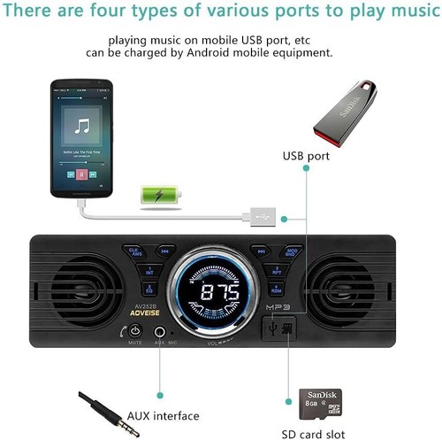 Din car radio - din, mp3