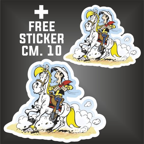 Autocollant lucky luke decal - autocollant,