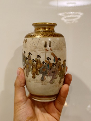 Rare vase miniature satsuma - vase,