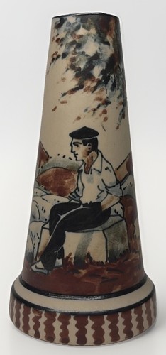 Rare vase céramique - en, signé