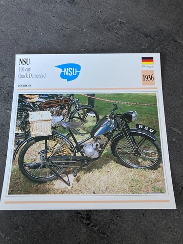 Carte fiche moto collection - carte,