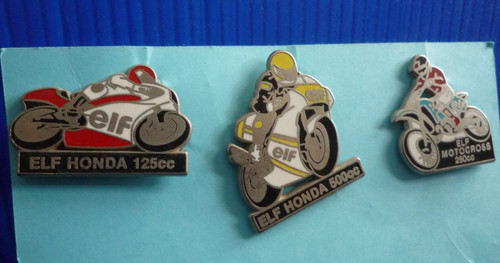 Trois pin moto elf honda - trois,