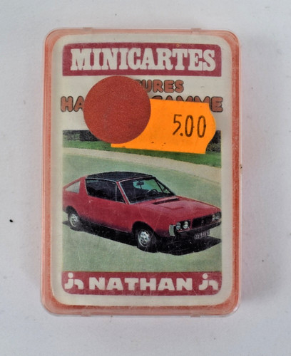 Nathan minicartes voitures - minicartes,