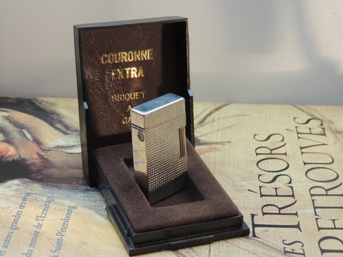 Coffret briquet plaqué argent - coffret,