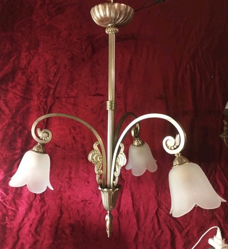 Lustre ancien art deco - lustre,