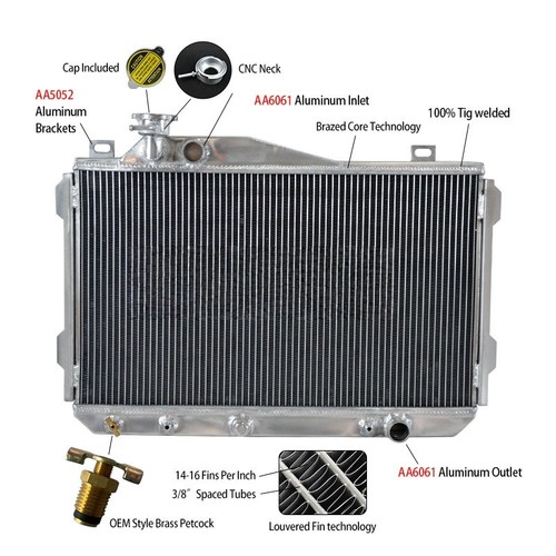Radiateur moteur alu pour - radiateur,